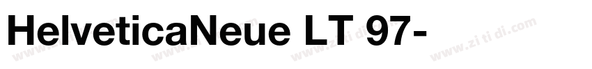 HelveticaNeue LT 97字体转换